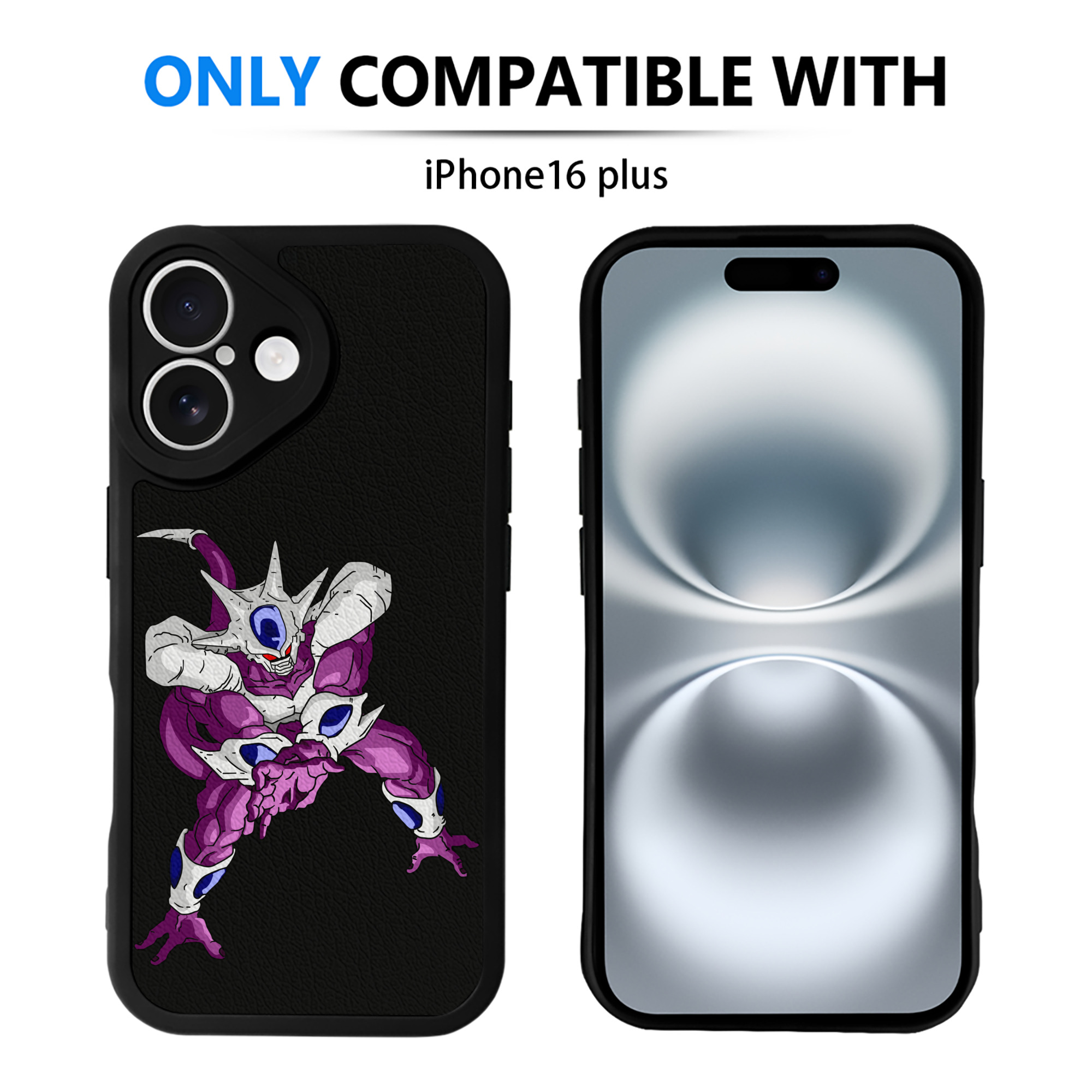 （画像用） ドラゴンボール クウラ DRAGON BALL Cooler Coora 【iPhone 16シリーズ対応】シリコンスマホケース（レザー調） 材質：シリコン